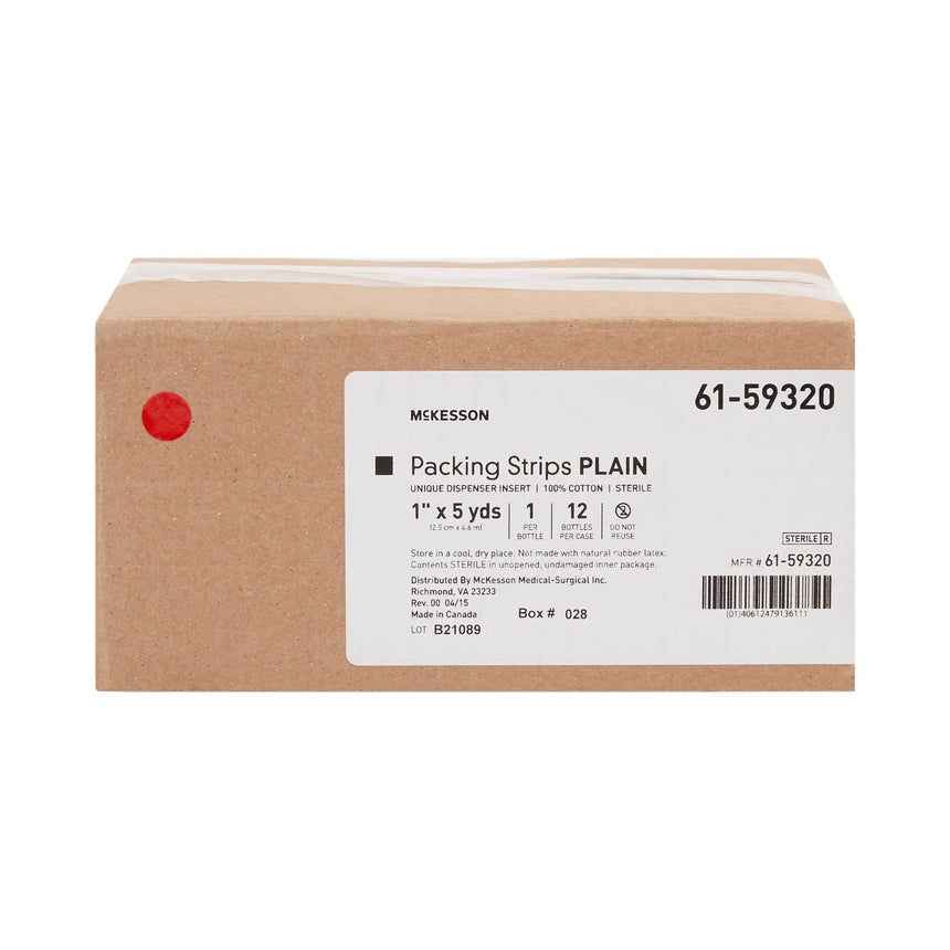 McKesson Nonimpregnated Wound Packing Strip, 1 Inch x 5 Yard McKesson