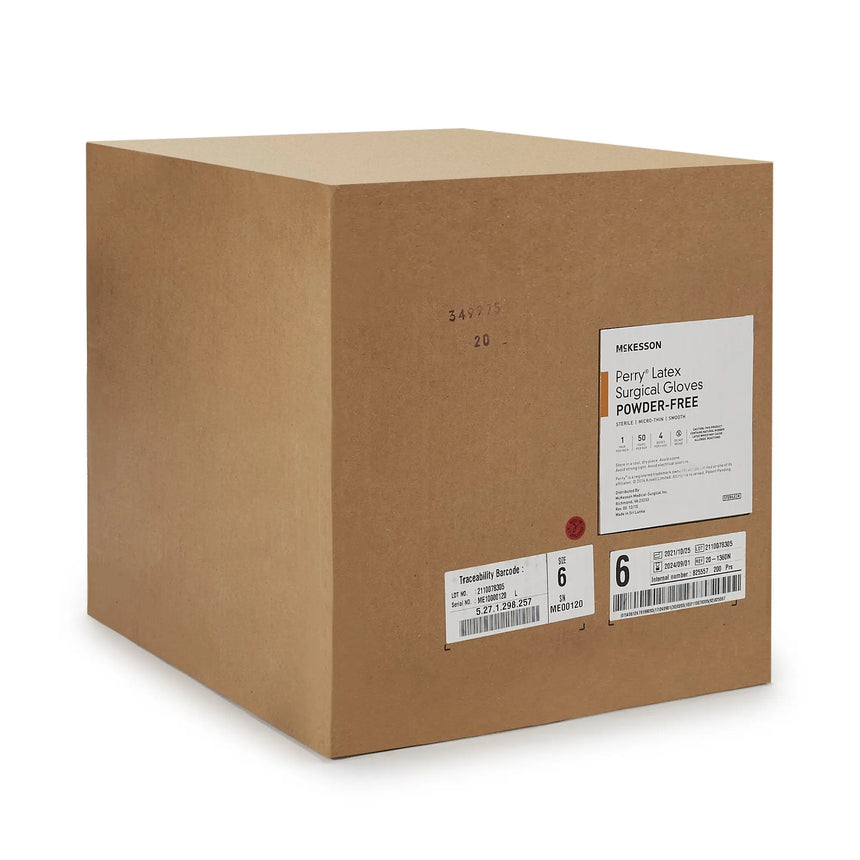 McKesson Perry® Latex Surgical Glove, Size 6, Brown McKesson Perry®