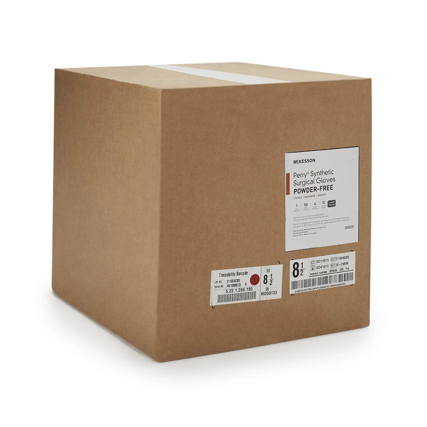 McKesson Perry® Performance Plus Polychloroprene Surgical Glove, Size 8.5, Dark Green McKesson Perry® Performance Plus