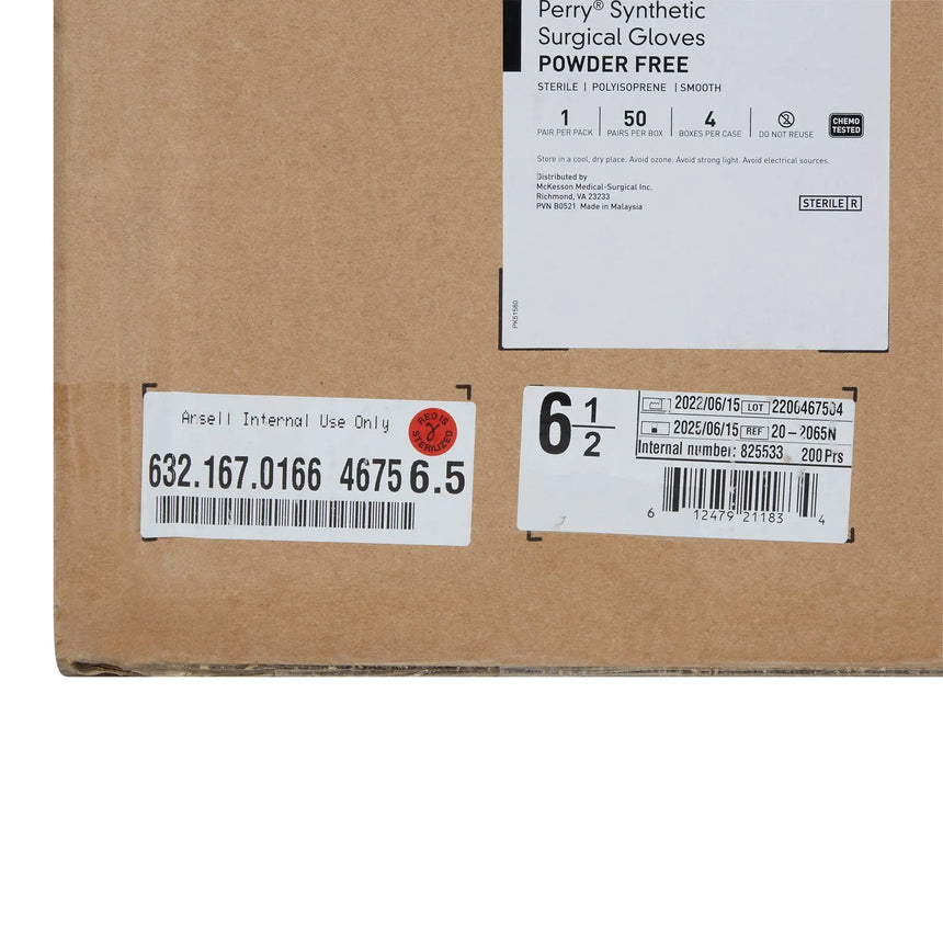 McKesson Perry® Performance Plus Polyisoprene Surgical Glove, Size 6.5, Green McKesson Perry® Performance Plus