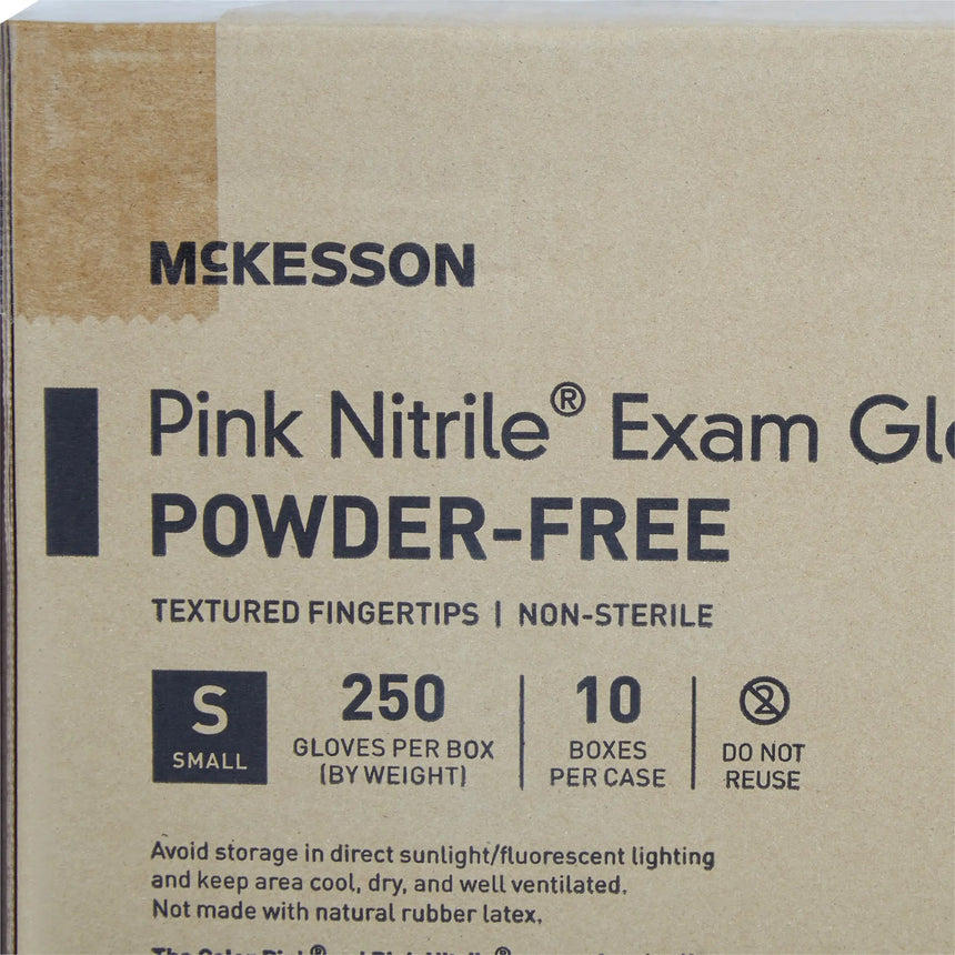 McKesson Pink Nitrile® Nitrile Exam Glove, Small, Pink McKesson Pink Nitrile®