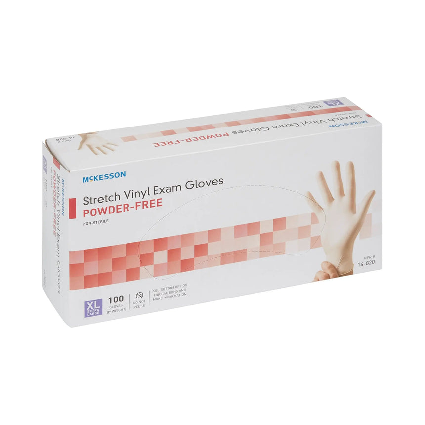 McKesson Stretch Vinyl Exam Glove, Extra Large, Ivory McKesson