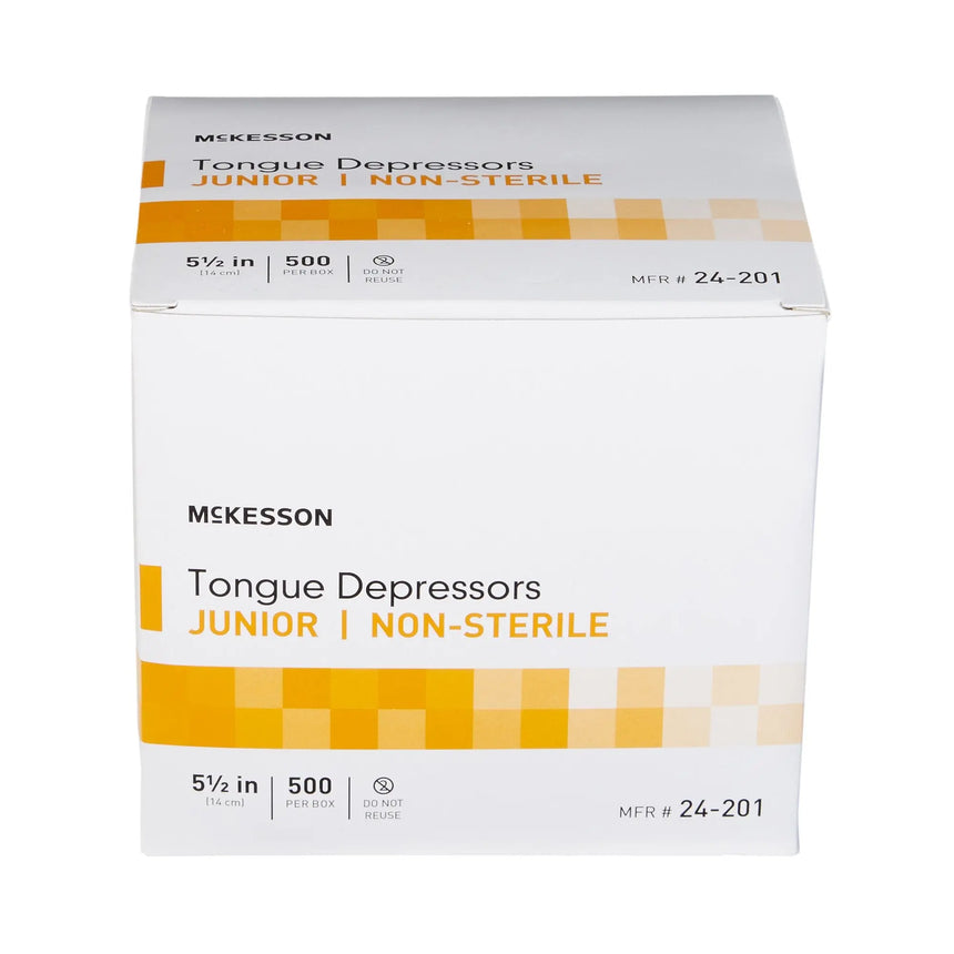 McKesson Tongue Depressor, Wide Blade, Non-Sterile, Junior McKesson