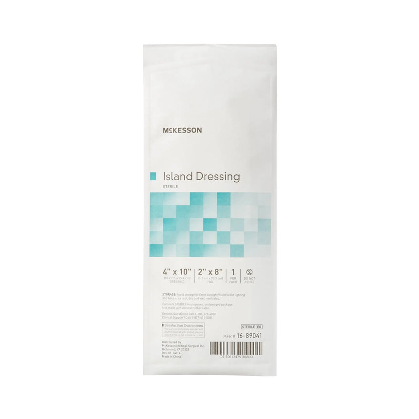 McKesson White Adhesive Dressing, 4 x 10 Inch McKesson