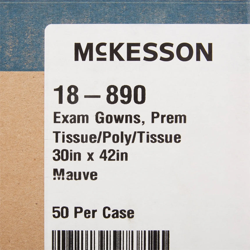 Medi-Pak™ Performance Exam Gown, Large, Mauve McKesson