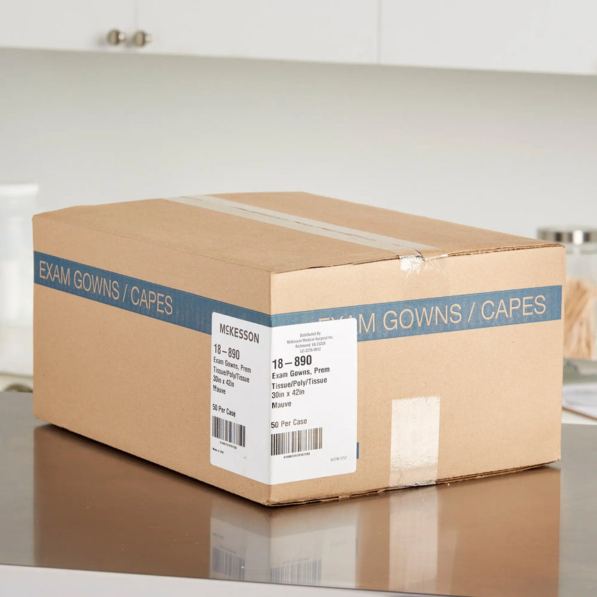 Medi-Pak™ Performance Exam Gown, Large, Mauve McKesson