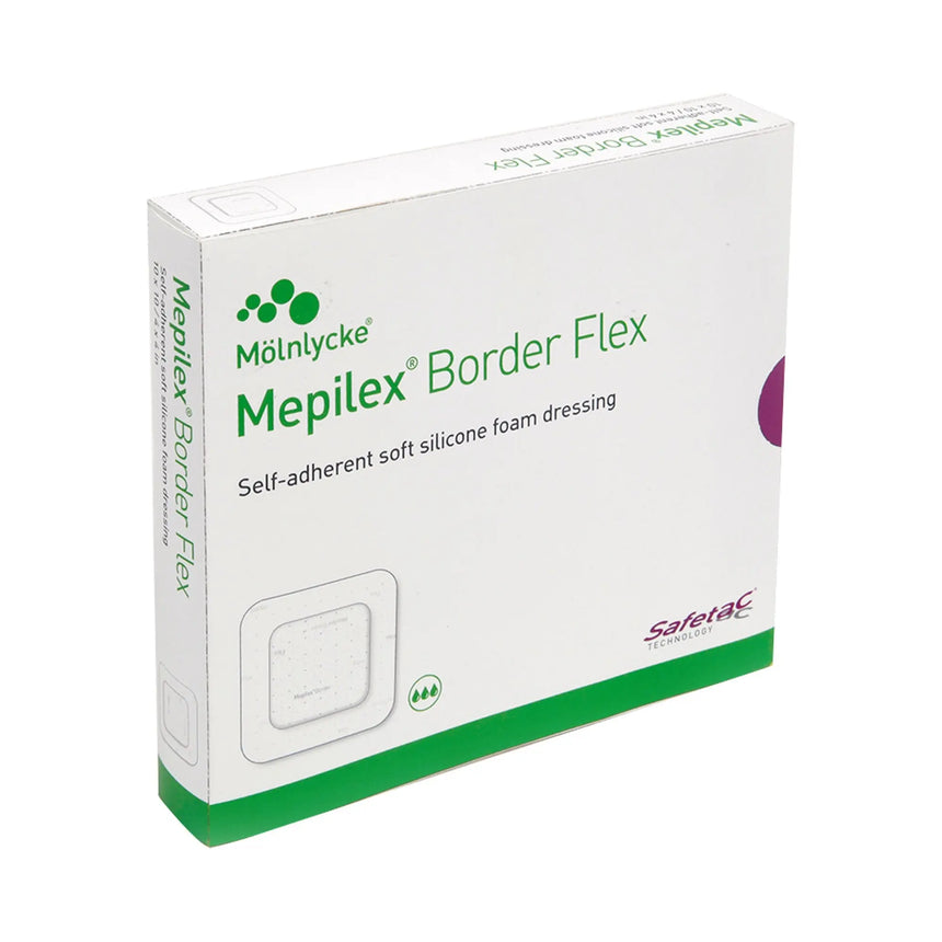Mepilex® Border Flex Adhesive with Border Foam Dressing, 6 x 6 Inch Mepilex® Border Flex
