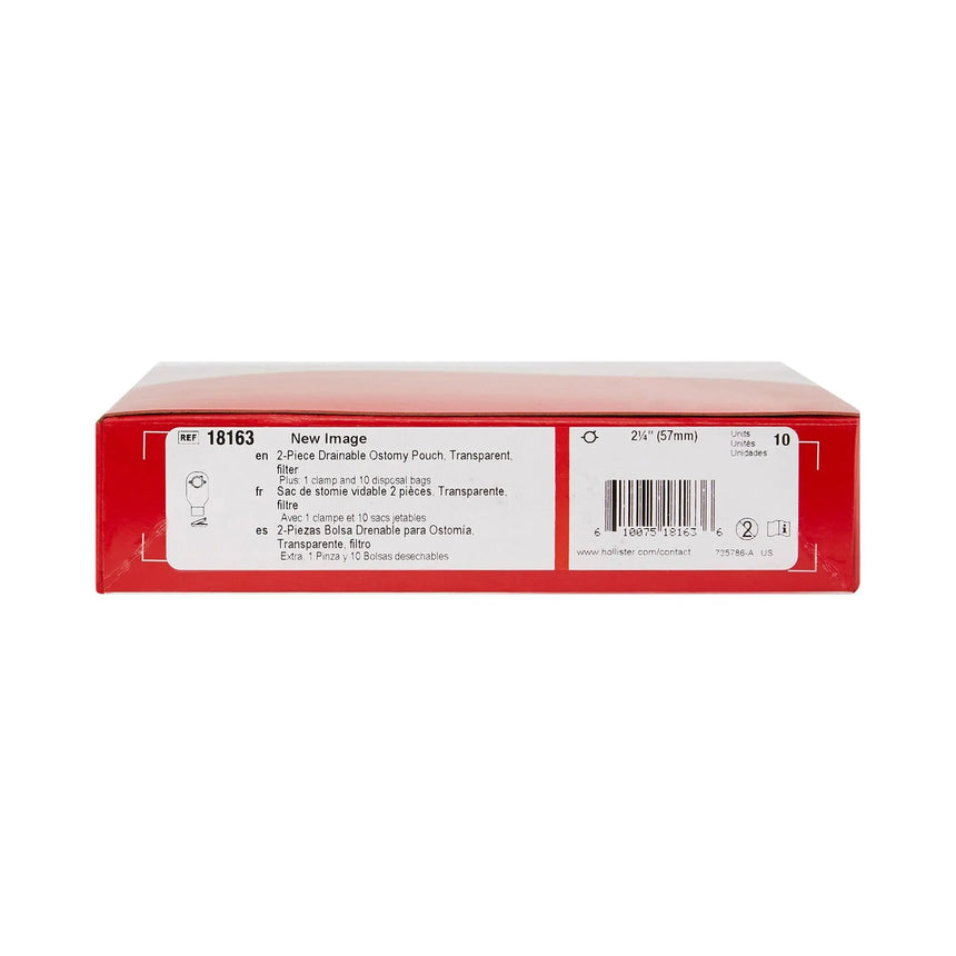 New Image™ Two-Piece Drainable Transparent Filtered Ostomy Pouch, 12 Inch Length, 2¼ Inch Flange New Image™