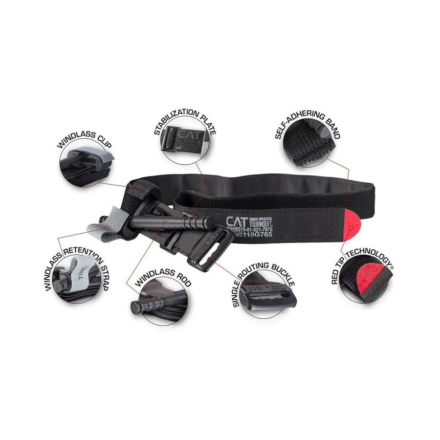 North American Rescue Combat Tourniquet, 6½ Inch Length C-A-T®