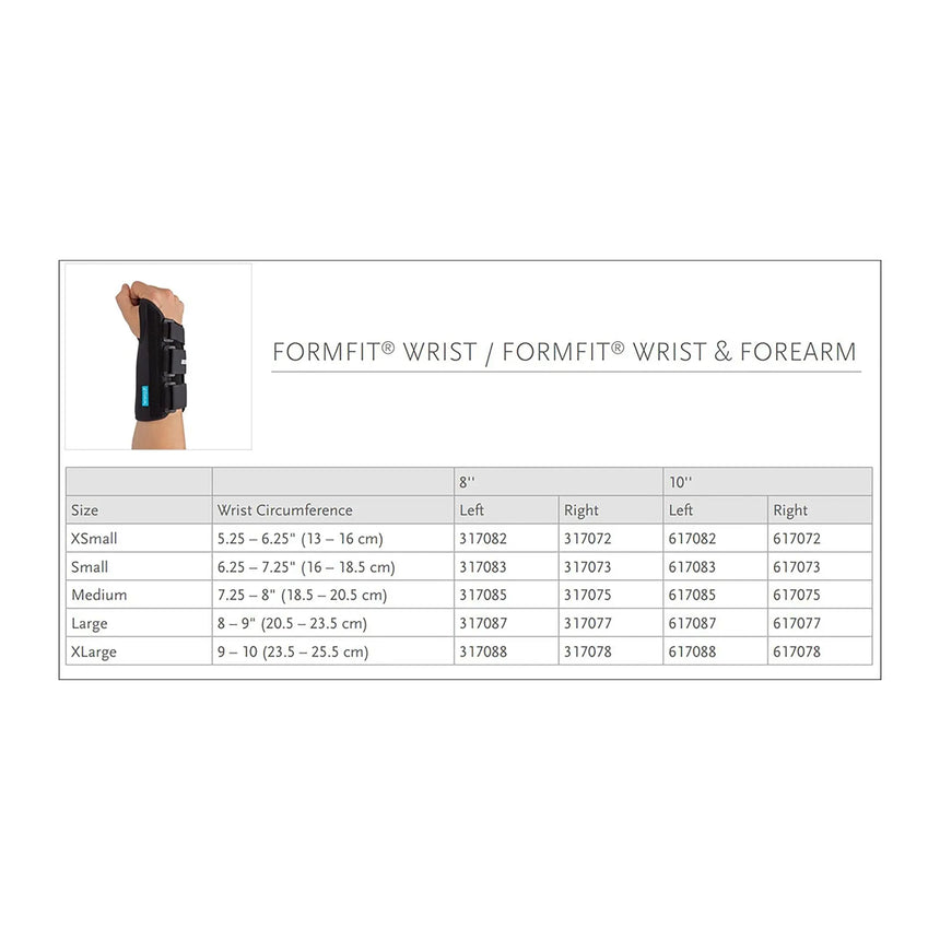 Ossur Formfit® Right Wrist Brace, Extra Small Ossur® Formfit®