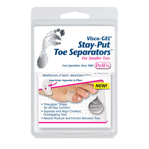 Visco-GEL Stay-Put Toe Separators Large Pk/2