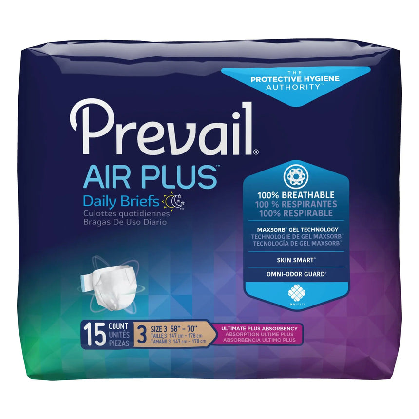Prevail® Air Plus™ Daily Briefs, Size 3 Prevail® Air Plus™