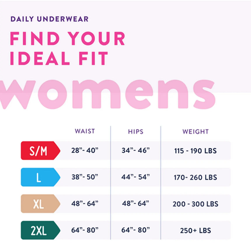 Prevail® for Women Daily Absorbent Underwear, Large, Heavy Absorbency Prevail® For Women Daily Underwear