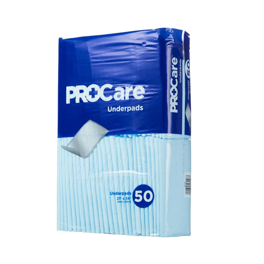 ProCare Incontinence Underpads, Moisture-Proof, Absorbent, Comfortable, Blue ProCare™