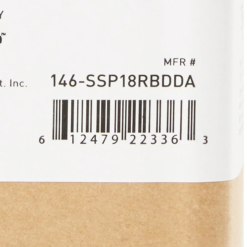 Reclining Wheelchair McKesson Desk Length Arm Swing-Away Elevating Legrest Black Upholstery 18 Inch Seat Width Adult 300 lbs. Weight Capacity McKesson