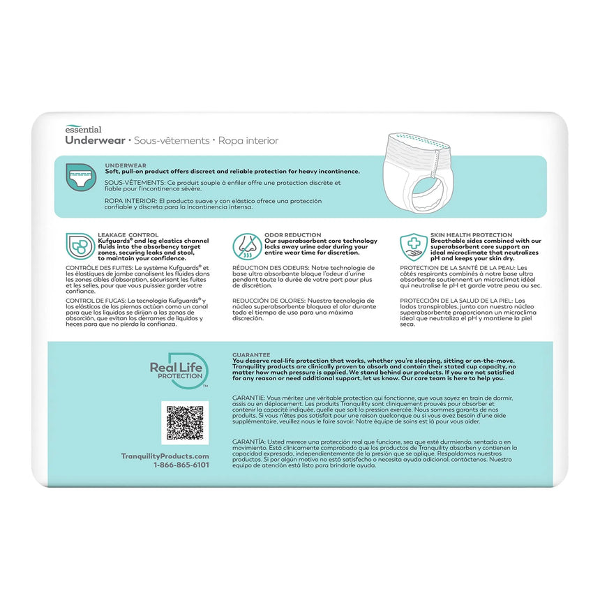 Select® Heavy Protection Absorbent Underwear, Extra Large Tranquility® Essential