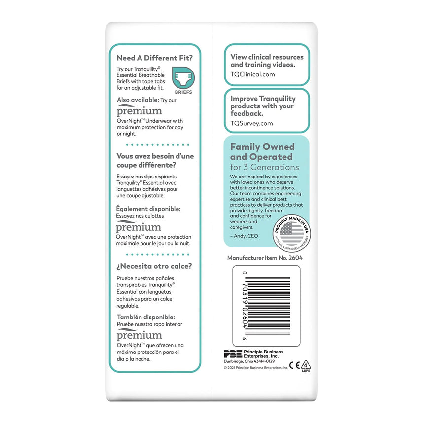 Select® Heavy Protection Absorbent Underwear, Small Tranquility® Essential