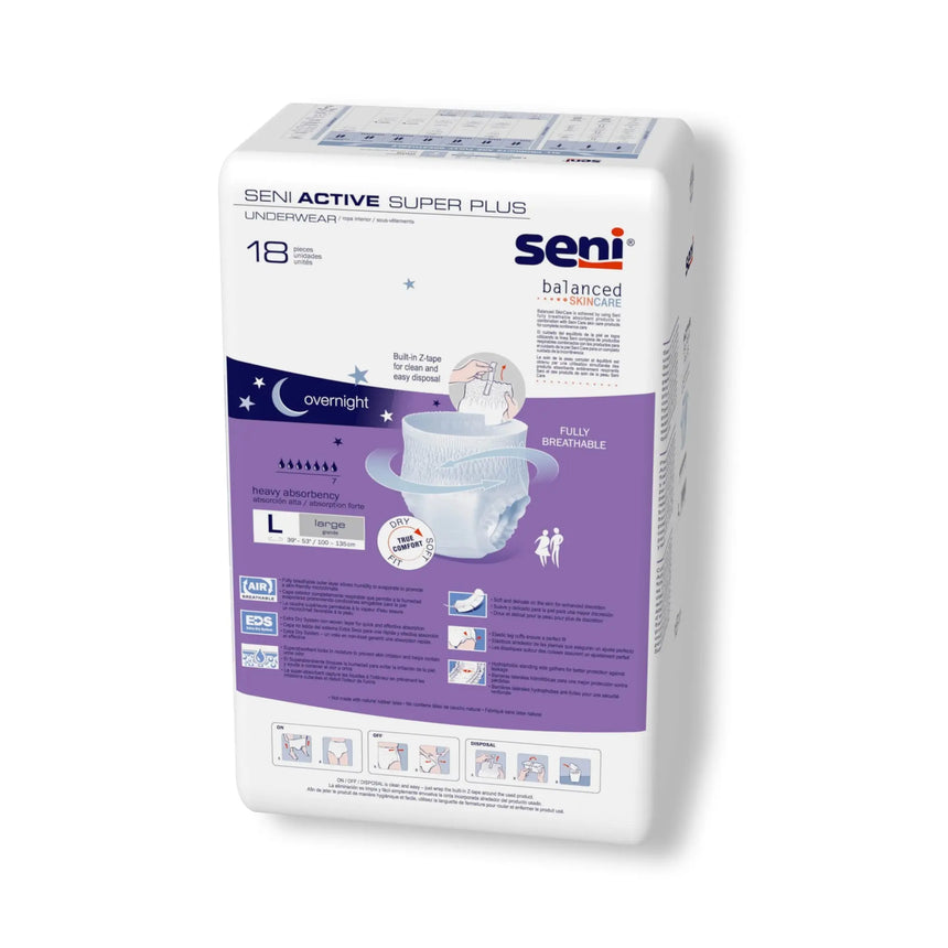 Seni® Active Super Plus Heavy Absorbent Underwear, Large Seni® Active Super Plus