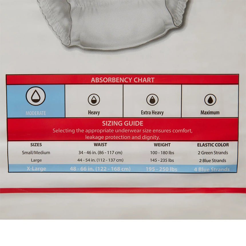 Simplicity™ Extra Moderate Absorbent Underwear, Extra Large Simplicity™ Extra