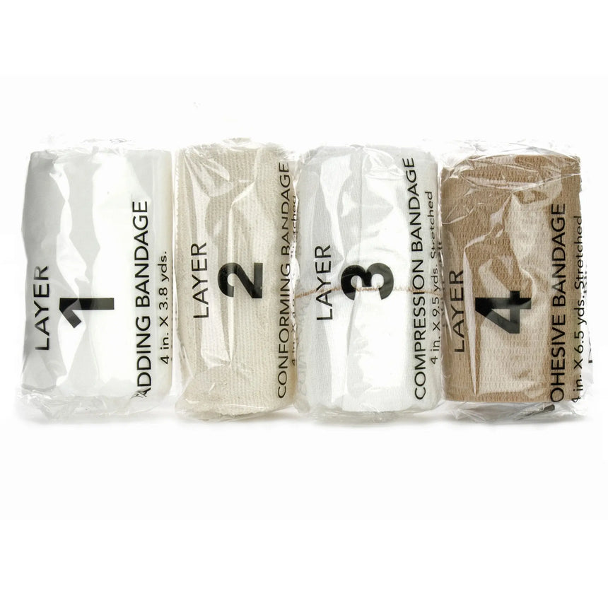 FlexPress4™ Self-adherent / Tape Closure 4 Layer Compression Bandage System FlexPress4™