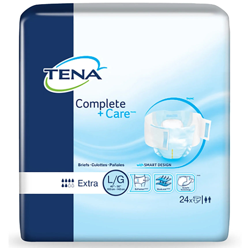Tena® Complete +Care™ Extra Incontinence Brief, Large TENA® Complete + Care™ Extra