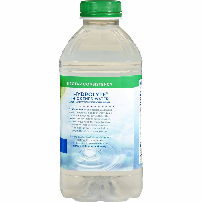 Thick & Easy® Hydrolyte® Nectar Consistency Lemon Thickened Water, 46 oz. Bottle Thick & Easy® Hydrolyte®