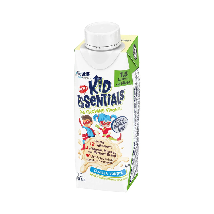 Boost® Kid Essentials™ 1.5 with Fiber Vanilla Pediatric Oral Supplement / Tube Feeding Formula, 8 oz. Carton, 24 per Case Boost® Kid Essentials™ 1.5 with Fiber