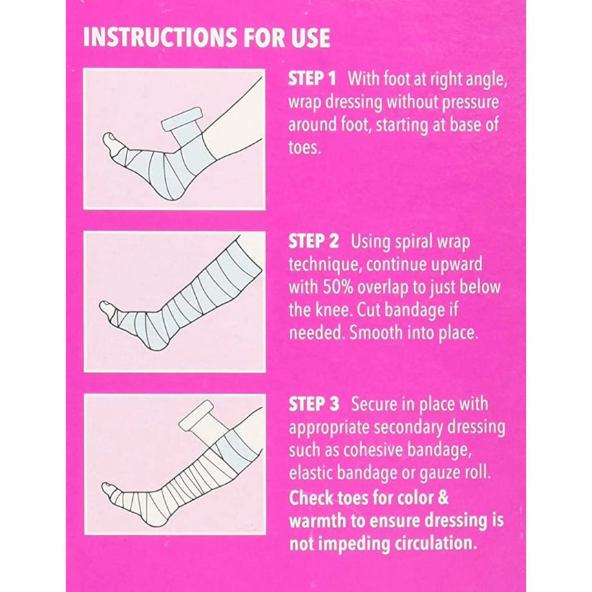 UnnaRite C™ Unna Boot with Calamine and Zinc Oxide, 4 Inch x 10 Yard UnnaRite C™