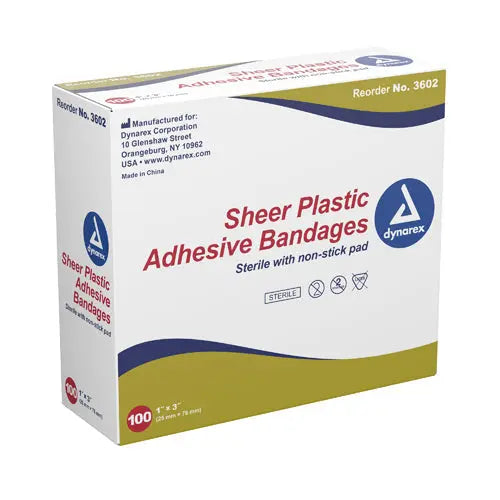 Adhesive Bandages Sheer Strips Sterile 1 x3 100/bx Movility LLC- CM