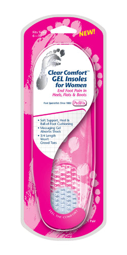 Clear Comfort Gel Insoles for Women