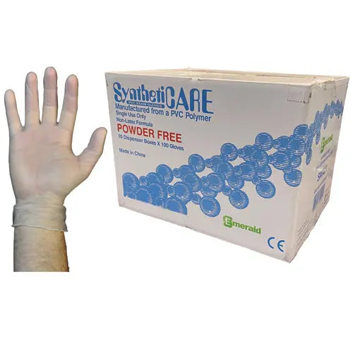 Vinyl Exam Gloves Powder-Free Case/10 Boxes  Large Movility LLC- CM