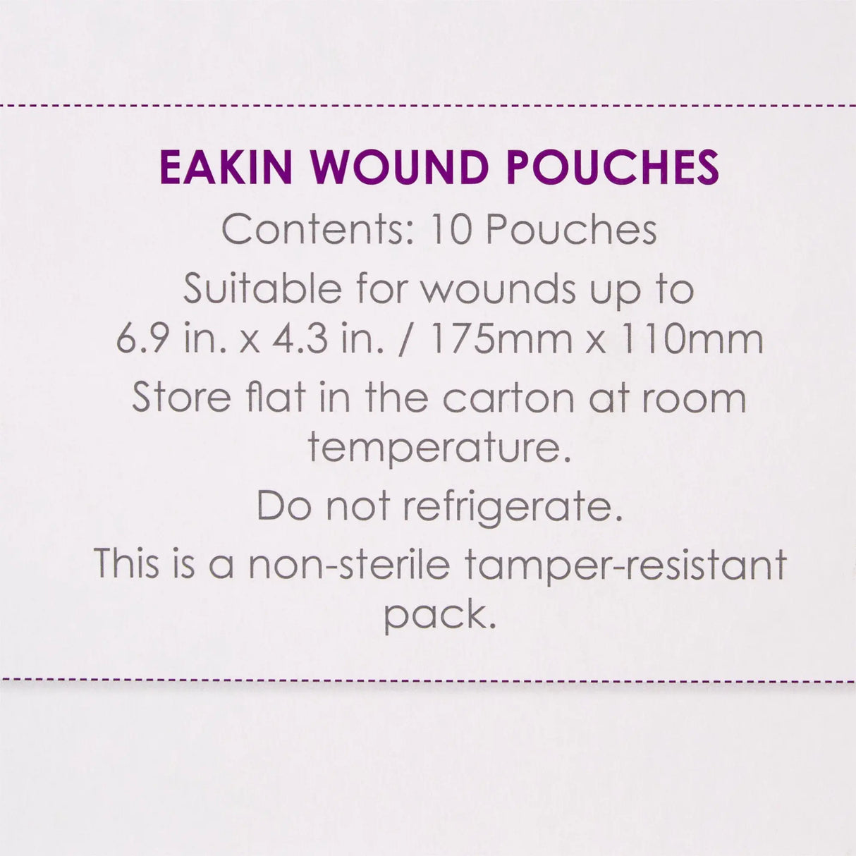 Eakin® Fistula and Wound Drainage Pouch, 4-3/10 x 6-9/10 Inch Eakin®