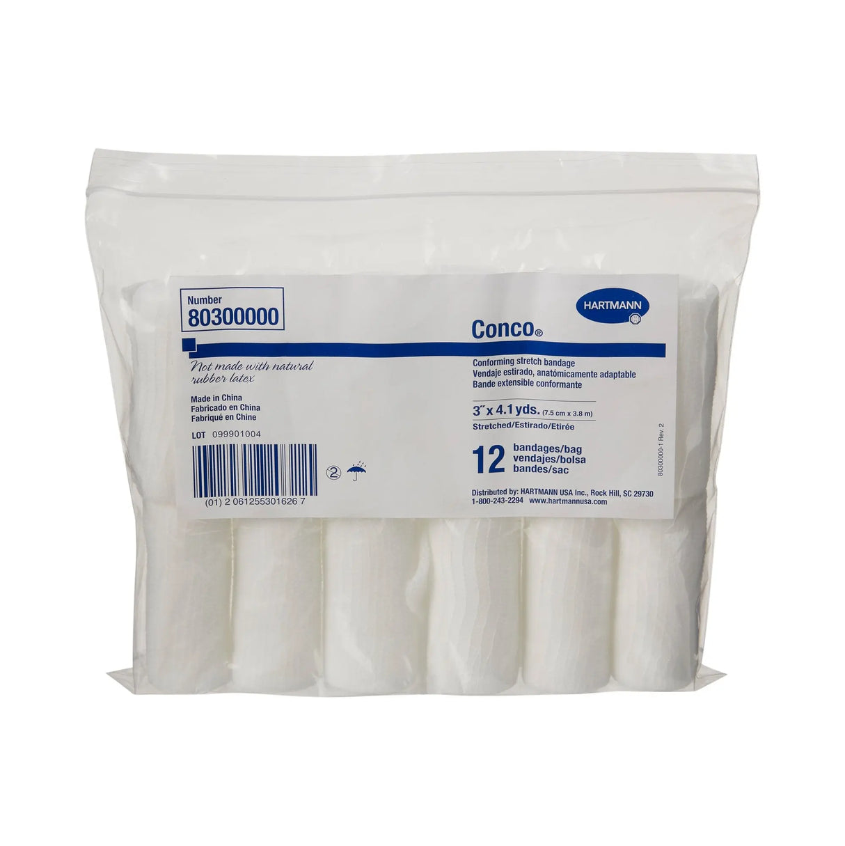 Conco® Conforming Bandage, 3 Inch x 4-1/10 Yard Conco®