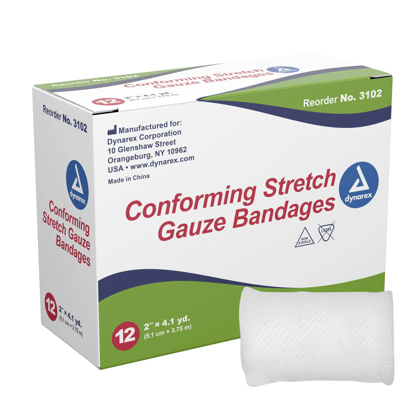 dynarex® Conforming Bandage, 2 Inch x 4-1/10 Yard Dynarex®