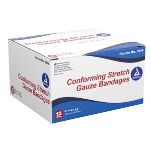 dynarex® Sterile Conforming Bandage, 4 Inch x 4-1/10 Yard Dynarex®