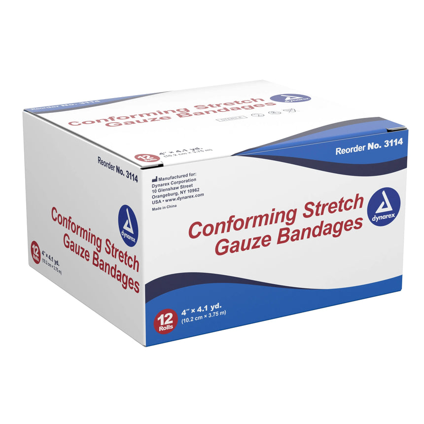 dynarex® Sterile Conforming Bandage, 4 Inch x 4-1/10 Yard Dynarex®