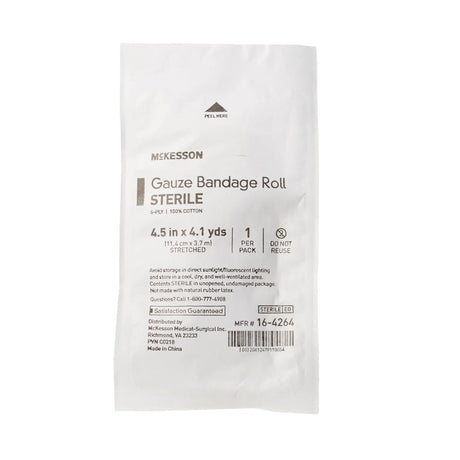 McKesson Sterile Fluff Bandage Roll, 4-1/2 Inch x 4-1/10 Yard McKesson