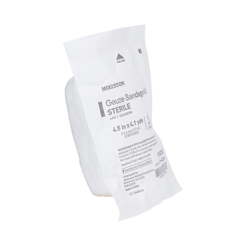 McKesson Sterile Fluff Bandage Roll, 4-1/2 Inch x 4-1/10 Yard McKesson