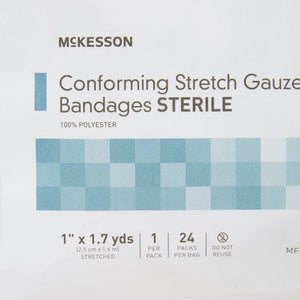 McKesson Sterile Conforming Bandage, 1 Inch x 1-7/10 Yard McKesson