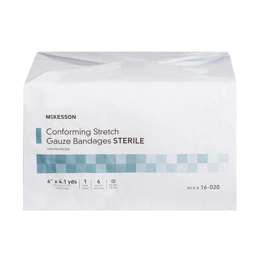 McKesson Sterile Conforming Bandage, 6 Inch x 4-1/10 Yard McKesson