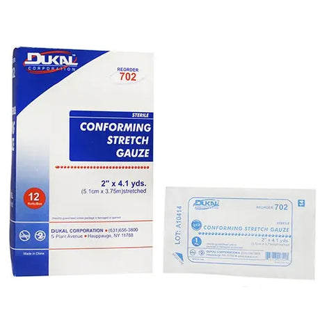 Dukal™ Sterile Conforming Bandage, 2 Inch x 4-1/10 Yard, 1-Ply Dukal™