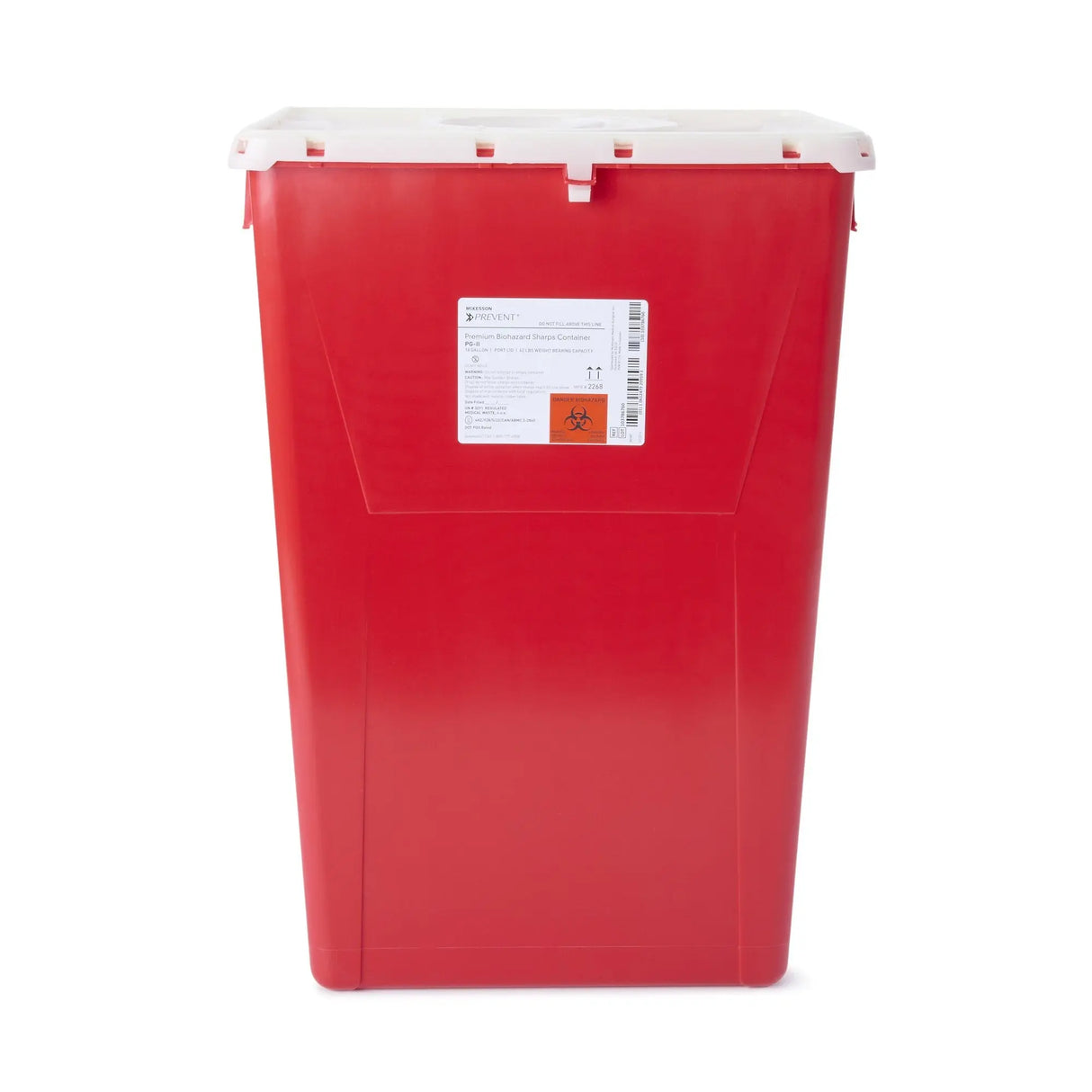 McKesson Prevent® Sharps Container, 18 Gallon, 24-3/5 x 17-3/10 x 13 Inch McKesson Prevent®