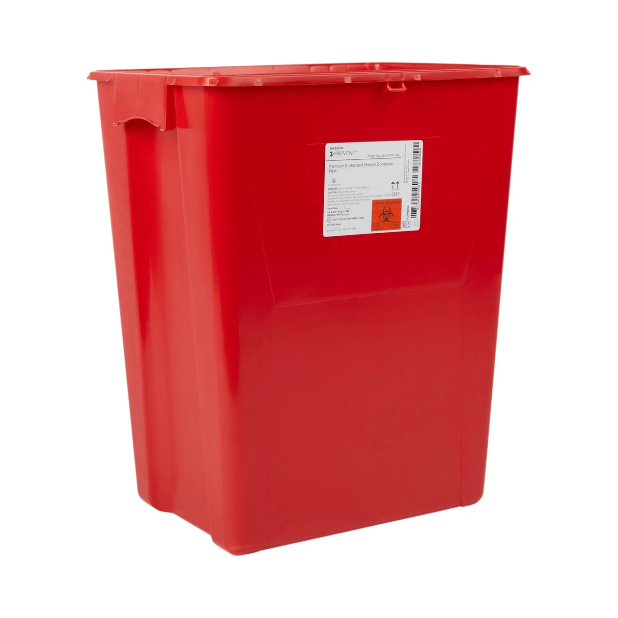 McKesson Prevent® Sharps Container, 18 Gallon, 24-3/5 x 17-3/10 x 13 Inch McKesson Prevent®