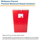 McKesson Prevent® Sharps Container, 18 Gallon, 24-3/5 x 17-3/10 x 13 Inch McKesson Prevent®