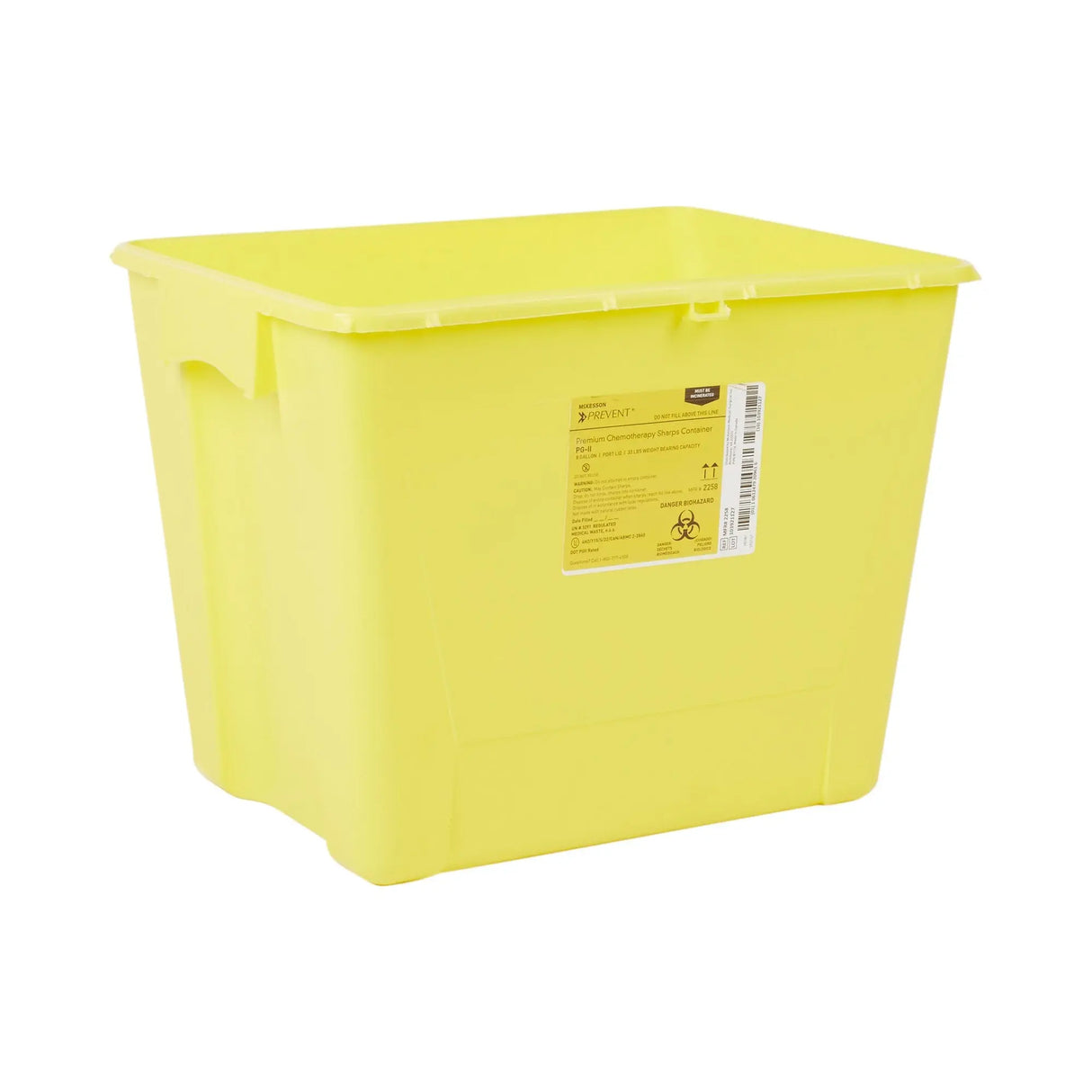 McKesson Prevent® Sharps Container, 8 Gallon, 13-1/2 x 17-3/10 x 13 Inch McKesson Prevent®