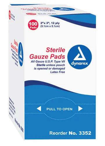 Gauze Sponges Ster-1's 4 x4  12ply Bx/100 Movility LLC- CM