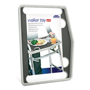 Walker Tray w/ Grip Mat Gray Gray