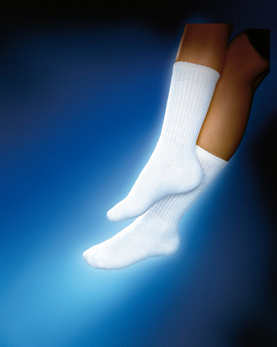 Sensifoot 8 15 Diabetic Crew Socks White Ex-Large