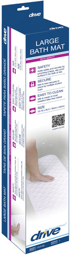 Bathtub Safety Mat Large White 15.75 x 35.5