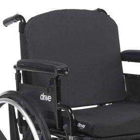 Black wheelchair with 'drive' branding on a white background
